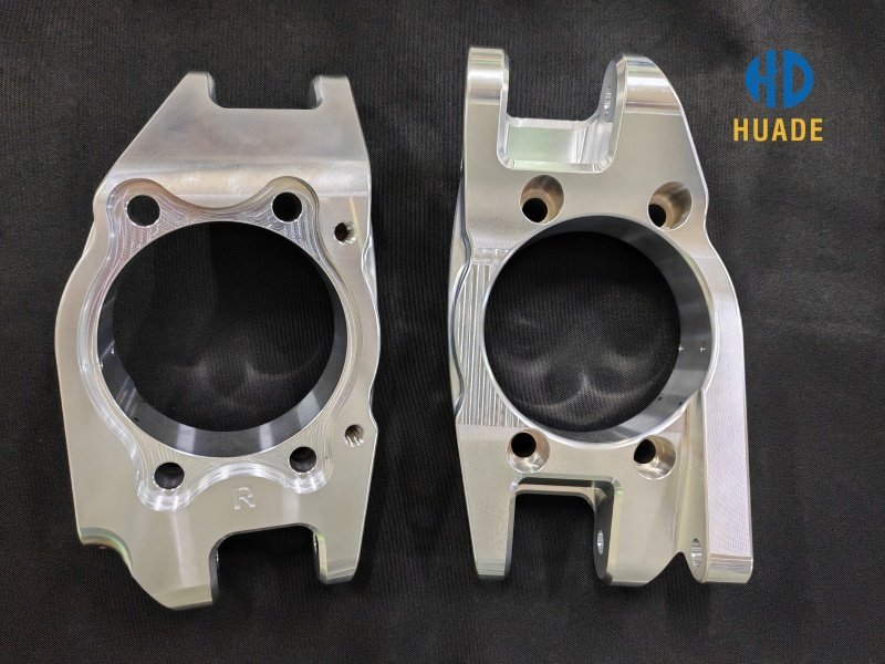 Precision automotive CNC parts for car suspension systems, machined by Huade